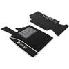IL TAPPETO AUTO BY FABBRI 3 COLOR0000024A,Tappeti auto moquette antiscivolo, Su misura, 2 Ricami, Argento Compatibili con ForTwo W451 2007-2014 Coupé e Cabriolet