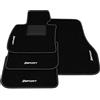 Somer Car Tappetini compatibili con BMW X1 F48 2015-2022, Ricamo Sport, Kit tappetini auto personalizzati, Set tappetini, Moquette auto