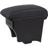 PaCsci Poggia braccio Auto Per VW Polo 2009-2020 Bracciolo Centrale Per Auto Bracciolo console centrale(Leather B)