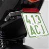WP-S Supporto sostitutivo centrale per targa per motorino da 50 cc Peugeot Speedfight WRC LC 307 LAC RS AC Le Mans Darkside Iceblade