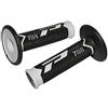 Progrip Rivestimento Maniglia ProProrip off Road 788, Tripla densità, Base Bianca-Nero-Titanio, 115 mm (Coppia) (Cross-MX)