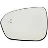 OOKITEQ Vetro Retrovisore Compatibile Con Dacia Per Duster 2018 2019 2020 2021 2022 Specchietto Retrovisore Convesso Riscaldato Portiera Laterale Con Angolo Cieco 963665432R(Blind Spot L)