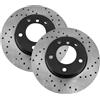 V-MAXZONE PARTS DISCHI FRENO FORATURA SPORT COMPATIBILI PER FORD PUMA EC_ 1997 1998 1999 2000 2001 2002-0708GTR - Anteriore - Ventilato - Fori 4 - Diametro 239x20