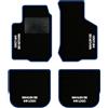 QUEMAR Tappetini Auto per Audi A3 8L, Bordo Blu, 4 Ricami | 1996-2003 / Kit Tappeti Moquette e Gomma su Misura / Set 2 Anteriori + 2 Posteriori / Ricami e Colori Personalizzati