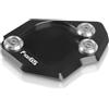 ZUYNPOQ Moto Estensione Piede Ingranditore Per F700GS 2008-2015 F650GS Twin 2008-2014 Moto Kickstand Piede Laterale Stand Estensione Pad Piastra Di Supporto Per Moto F700GS