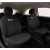 Auto Accessori Lupex Coprisedili Auto Compatibili con Cinquecento 500, Made in Italy, tessuto poliestere, Nero Modello 1