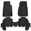 Element Set di Tappetini Auto in Gomma TPE 3D per Jeep Wrangler 4 Porte | 2007-2018 | Tappetini Auto Originali 100% Adatti, Tappetini Gomma Auto, Tappetini 3D per Auto