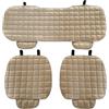 Auto Accessori Lupex Coprisedile Seduta 3 pezzi Universale Auto | Protezione Sedile 2 Anteriore e 1 Posteriore | Protector Comfort Automotive Cuscino Interni (Beige)