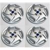 Generico SET 4 COPRICERCHI COPPA RUOTA COPRIRUOTA BORCHIE CERCHIO 13 con 4 Adesivi per Seicento Brush prodotte dal 1998 in poi - 708/13-21214