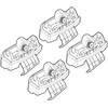 Lampa Nordrive N21139 139 Attacchi Kit su Misura per Toyota Yaris 5P 10/11>08/14/Toyota Yaris 5P 09/14>02/17/Toyota Yaris 5P 03/17>08/20, Confezioni da 4