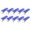 GRIRIW Lampadine Led T5 5050 Smd a Cuneo, 10 Pezzi, Luce Cruscotto Auto Blu, 12v, Plug and Play Per Illuminazione Interna e Portiere