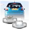 NSLUMO luci targa LED per H/onda Civic IX Jazz CR-V FR-V HR-V Insight | posteriore 6000K bianco xenon plug-and-play E-Mark chip LED SMD Jazz Fit 2002-2014 2PCS