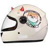GNIUBBDB Casco moto integrale per bambini, casco scooter omologato ECE con visiera parasole e sciarpa rimovibile, casco scooter per ragazzi e ragazze dai 3 ai 12 anni C-4,48-55CM