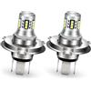 Ruiandsion H4 Fendinebbia LED AC 6V-30V 12V 24V 800LM Doppio Fascio Bianco Lampadina LED per Moto per Auto Luce di Giorno DRL Confezione da 2