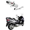 DOMINATOR Terminale di Scarico Marmitta Silenziatore ST compatibile con BURGMAN 400 2007-2016