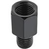 SCKCPNHNPP Specchietto Retrovisore 2 Pezzi Universale M8 M10 8mm 10mm Adattatore Per Specchio Metallico In Acciaio Nero Bullone Retrovisore Per Moto Specchietti Laterali(2x M10M10(RL))