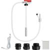 SOARS Pompa di Trasferimento Carburante, Pompa Elettrico Carburante Alimentato da Batteria/USB, con Sensore di Spegnimento Automatico, 3 Adattatori per Bidoni di Gas, Benzina, Olio, Diesel (14 LPM)