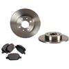 AOQ ORIGINAL QUALITY COPPIA KIT DISCHI FRENO + PASTIGLIE POSTER. COMPATIBILE CON AR 147 (937_) 156 (932_) GT