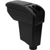 ZENVI Braccioli Compatible with Renault Dacia Captur Braccioli 2013-2016 Console Centrale Organizer Immagazzinaggio Scatola Utilizzabile Per Autisti Supporto Gomito(Stile Fibra Carbonio)