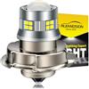 Ruiandsion 1PC Lampadina LED P26S per Fanale Motociclo Bianco 6V Super Luminosa 2016 20 Chip SMD LED con Lente Proiettore per Faro Motociclistico Non Polarità, Plug and Play