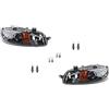 Johns Set di indicatori di direzione alogeni per fari adatti a Fiat Punto 188 Set di lampadine LR