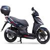 Generico Kit adesivi Compatibili con KYMCO AGILITY 125 decal grafica completa carene laterali ruote cerchi scegli colore -KIT A- Cod. 2055 (032 Rosso)