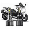 SCUASKJ Moto Sostituisce Faro Per XP 500 A Per Bianco Per Max (SJ061) Per Roller 2010 Con Ventola H4 H7 LED Faro Del Motociclo 50 W/lampadina Evidenziare Moto Lampada((2pieces) H7 H4)
