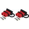 JECOMPRIS Connettore Rapido Rosso 50a Elettrico e Alimentazione per 600v Resistente Pin Carrelli Elevatori per Uso Industriale