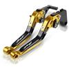 HUIKO Leve Pieghevoli Regolabili Per Honda CB600F Hornet 2007-2013 CNC Leva Frizione Leva Freno Set Parti Moto(Style-R)