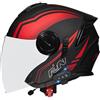 QJWMatic Casco da Moto Jet Bluetooth Integrato Mezzo Casco Caschi Jet Vintage per Scooter con Doppia Visiera Omologato ECE per Donne e Uomini Adulti H,XL61-62CM