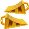Dranng Cunei per Ruote, 2 Pezzi Cunei per Ruote con Maniglie, Cuneo Fermaruota Pesanti, Cunei in Plastica per Auto Antiscivolo, Cuneo in Gomma Multiuso, Cunei dei Freni per Camion, Rimorchi