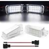 Pizgear 2 pezzi LED luce vano piedi vano bagagli vano portaoggetti lampade, for Audi, A4 B5 B6 B7 B8 A3 A6 C6 C7 A5 R8 TT Q5 Q3 Q7 A1 A8 S3 RS6 Luce di cortesia per porta(Highlight White 2)
