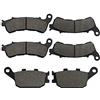 Yerbay Pastiglie freni Anteriore/Posteriore kit per Honda XL 700 Transalp VA (08-12)/ CBF 600 NA SA ABS (08-12)/ CBR 600 FA (ABS) (11-13)
