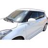 J&J AUTOMOTIVE Deflettori d'Aria per Suzuki Swift 5-Porte Berlina 2010-2017, Set da 4 Pezzi, Nero Fumé Oscurato Heko