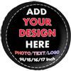Melbrakin Custom Leather Tire Cover, Personalized Spare Tire Covers, Add Your Photo/Text, Waterproof Dust-Proof Spare Wheel Cover Protectors Car Accessories