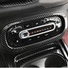 SHIFENG Copertura decorativa per interni auto Smart 453 Fortwo Forfour 2015-2020, in plastica ABS, accessorio in fibra di carbonio (1 cornice decorativa con pulsante CA)