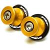MCSLUBMH Nottolini Cavalletto Moto Per Yamaha Per YZF R6 R1 R7 R9 R3 R25 6mm Forcellone Bobine Slider Stand Accessori(Gold 2)