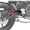 Genérico Confezione di adesivi per bilanciere con logo compatibile con Kawasaki Z650 (Red)