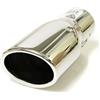 CarJoy Universale 879 Terminale di scarico per auto Terminale Silenziatore sportivo Acciaio inossidabile Cromo 55mm
