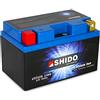 SHIDO YTZ12S Batteria al litio, 12V, 60Wh