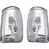 GSRECY Indicatore di direzione per specchietto retrovisore ala portiera, copertura in lenti trasparenti/ambra Compatibile con Ford Transit MK8 2014 > (coppia - lenti trasparenti)