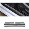 GQDGCU Copertura trim in fibra di carbonio, accessorio adesivo per interni per VW GOLF 8 2020-2024, tuning accessori auto, copertura decorazione interna (soglia porta, nero)