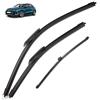 Autopixl Spazzole tergicristallo anteriori posteriori compatibili con AUDI A3 8Y 2020-2023 S3 RS3 SLine Sportback Spazzole parabrezza Accessori for finestrini 2021(Front Rear,RHD)
