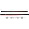 Kuuleyn Gonna Laterale Posteriore Diffusore Ala, Minigonne Laterali Per Carrozzeria, 8 Pezzi Gonna Laterale Per Carrozzeria Nero Brillante Rosso Trim Splitter Diffusore Aletta Universale