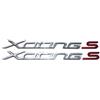 labelbike - 2 Adesivi 3D Moto Scooter Scritta XCITING S in Resina compatibile con KYMCO XCITING S 400i 2018-2023