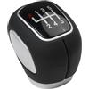 QOXEZY Pomello del cambio manuale per Cruze 2009-2015 e per MITSUBISHI Outlander Lancer 2004-2012, leva del cambio in pelle nera e plastica ABS (6 marce)