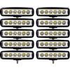 RIGIDON 10x faro da lavoro led, 6 pollici 15 cm 18W sottile barra led 4x4 | 12V 24V, spot luci di lavoro, fari di profondità, per fuoristrada auto trattore camion SUV ATV, 6000K bianco, impermeabile