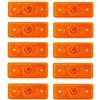 24/7 AUTO Luci di ingombro laterale, confezione da 10 pezzi, colore: arancione ambra, 24 V, 4 LED, per trailer, caravan, camion, autocarro, carrello