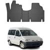 OMAC Tappetini in Gomma Compatibili con FIAT Scudo 1996-2007 Tappetini Auto Gomma Nero 3tlg