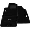 Generico Tappetini compatibili con Fiat panda 169 2003-2012, ricamo 4x4, kit tappetini auto personalizzati, set tappeti in moquette, tappeto auto